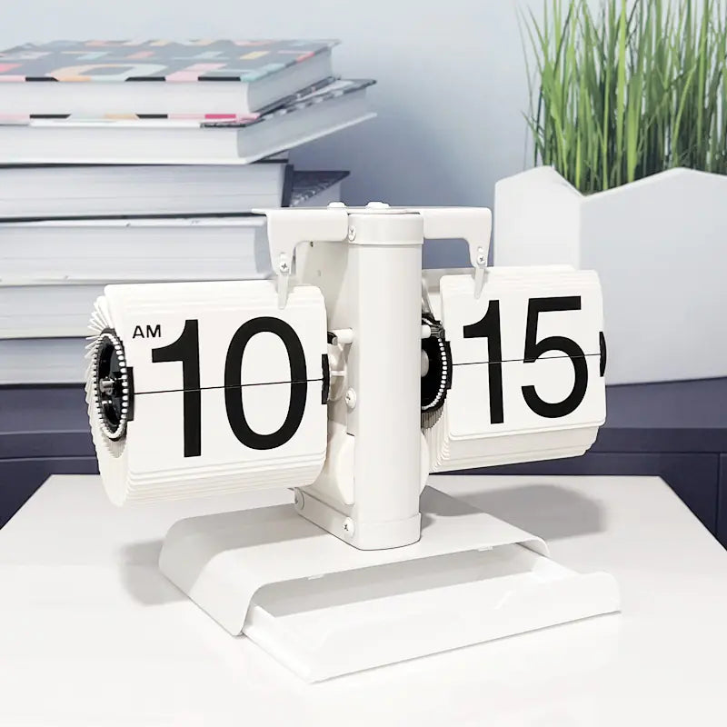 European Style Automatic Flip Clock for Home Decor