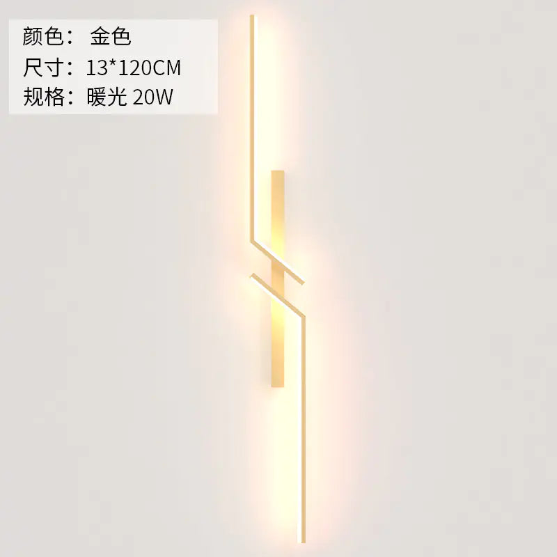 Modern Minimalist Long Strip Wall Lamp for Bedroom & Living Room