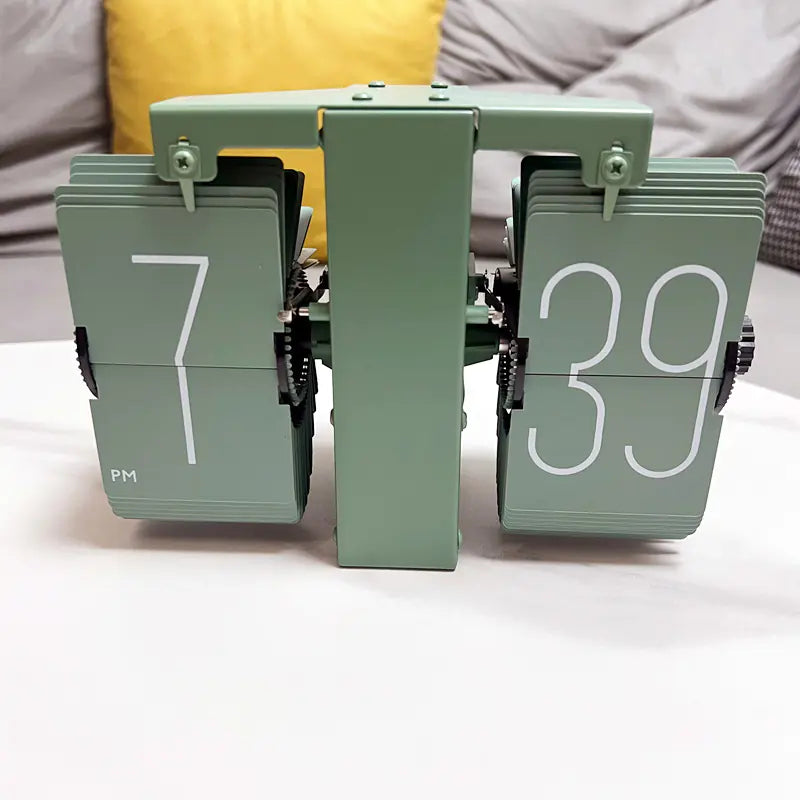 European Style Automatic Flip Clock for Home Decor