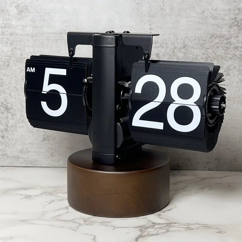 European Style Automatic Flip Clock for Home Decor