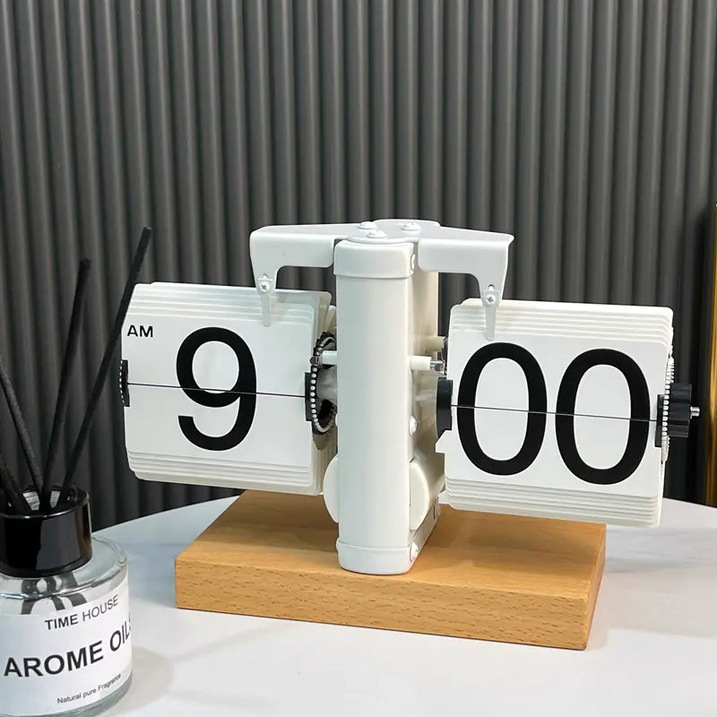 European Style Automatic Flip Clock for Home Decor