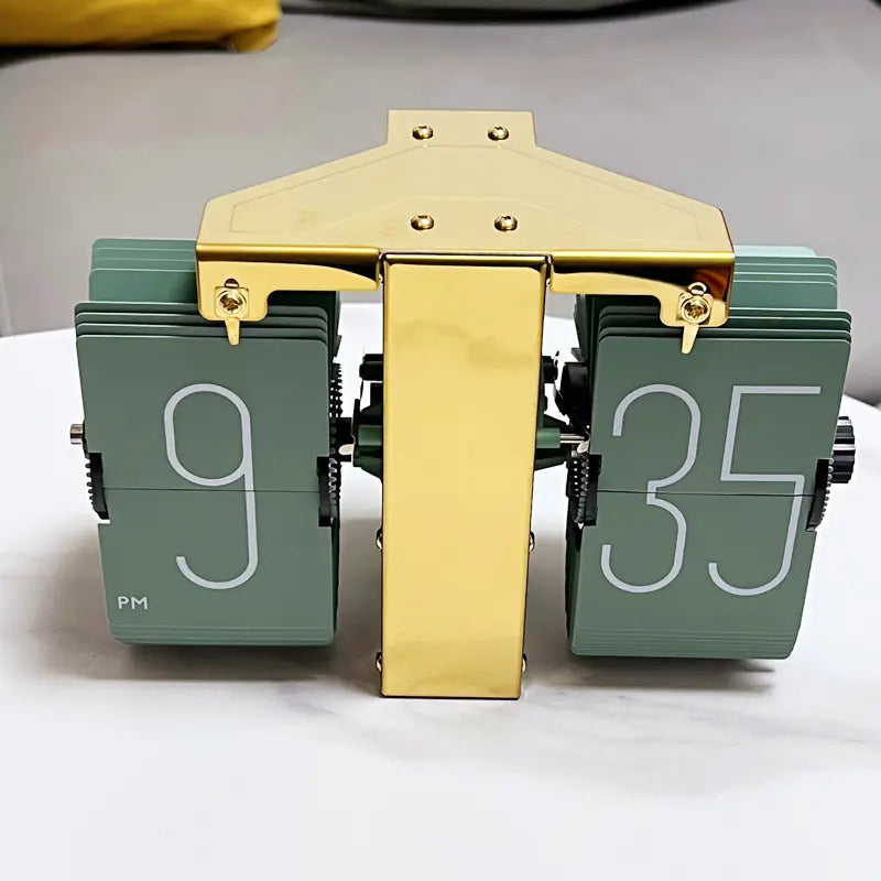 European Style Automatic Flip Clock for Home Decor
