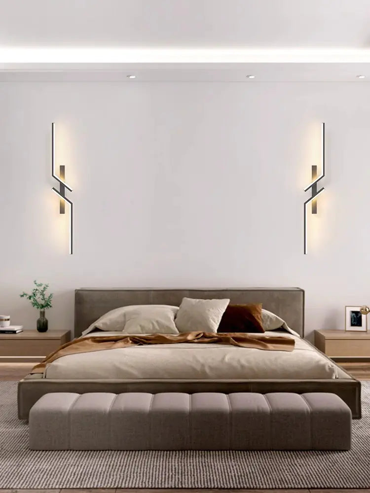 Modern Minimalist Long Strip Wall Lamp for Bedroom & Living Room
