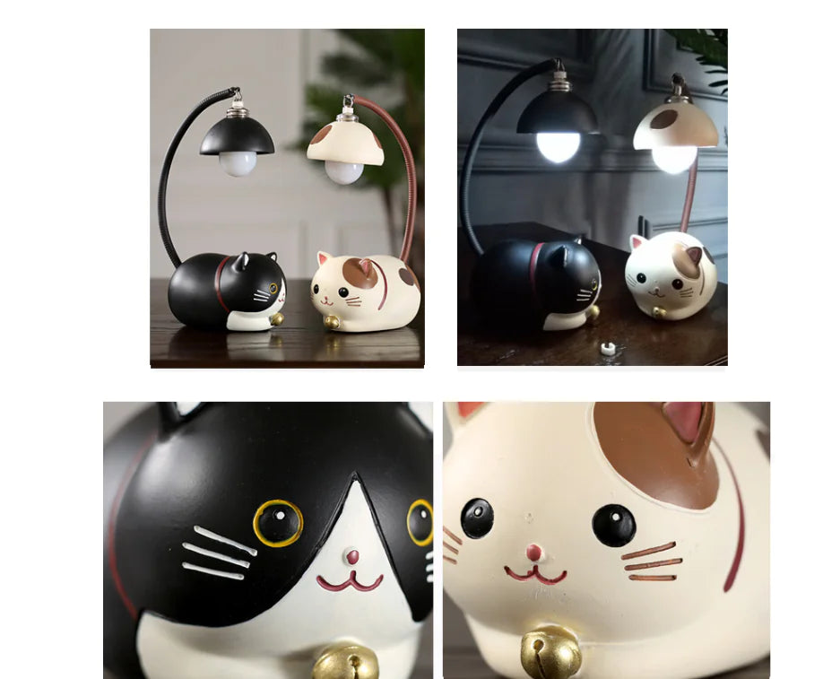 Cartoon Cat Mini Night Light Table Lamp