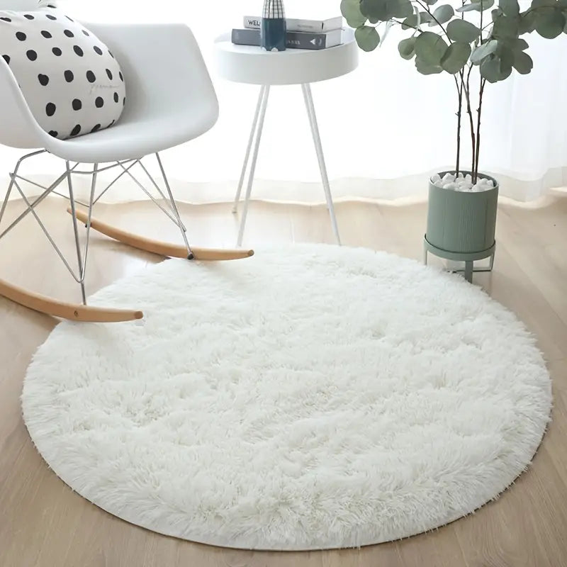 Simple Round Thickened Carpet for Home Living Room