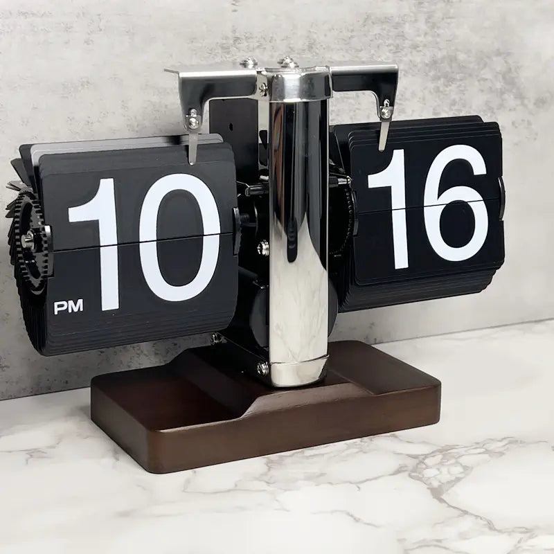 European Style Automatic Flip Clock for Home Decor