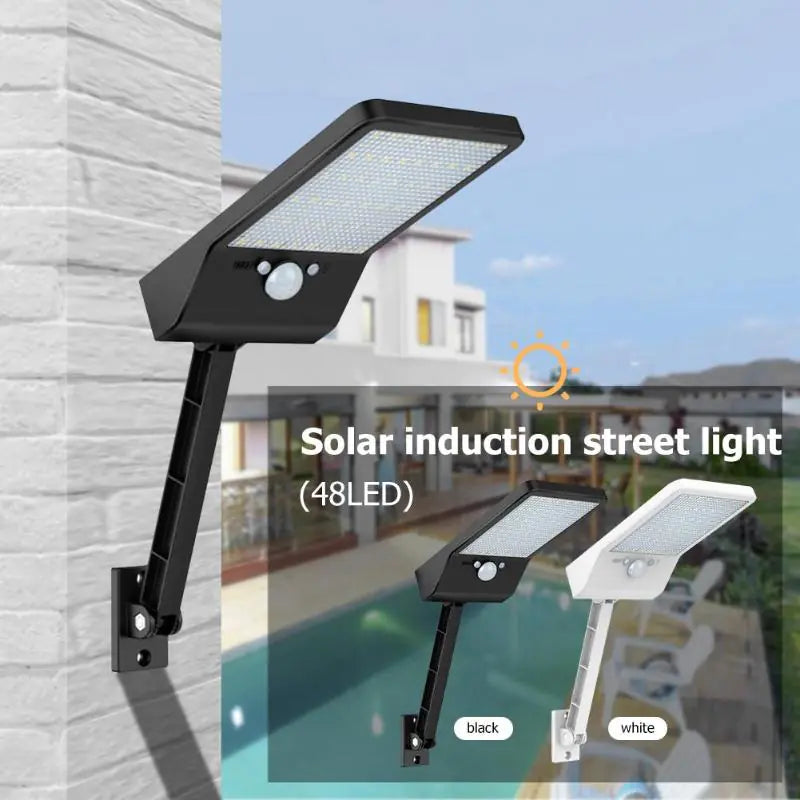 Solar LED Outdoor Motion Sensor Light with Remote 48LED