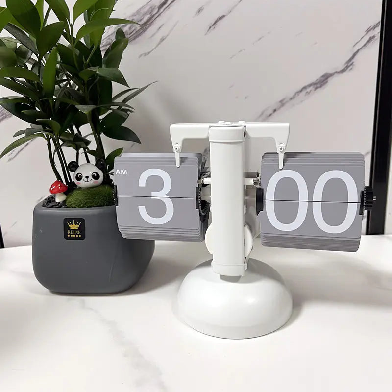 European Style Automatic Flip Clock for Home Decor