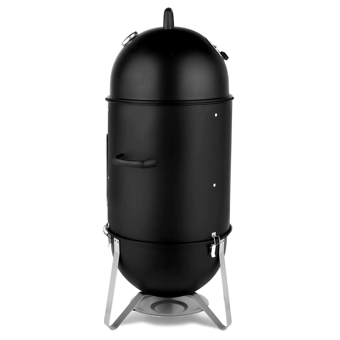 Vertical 3-Layer Steel Charcoal Smoker Grill