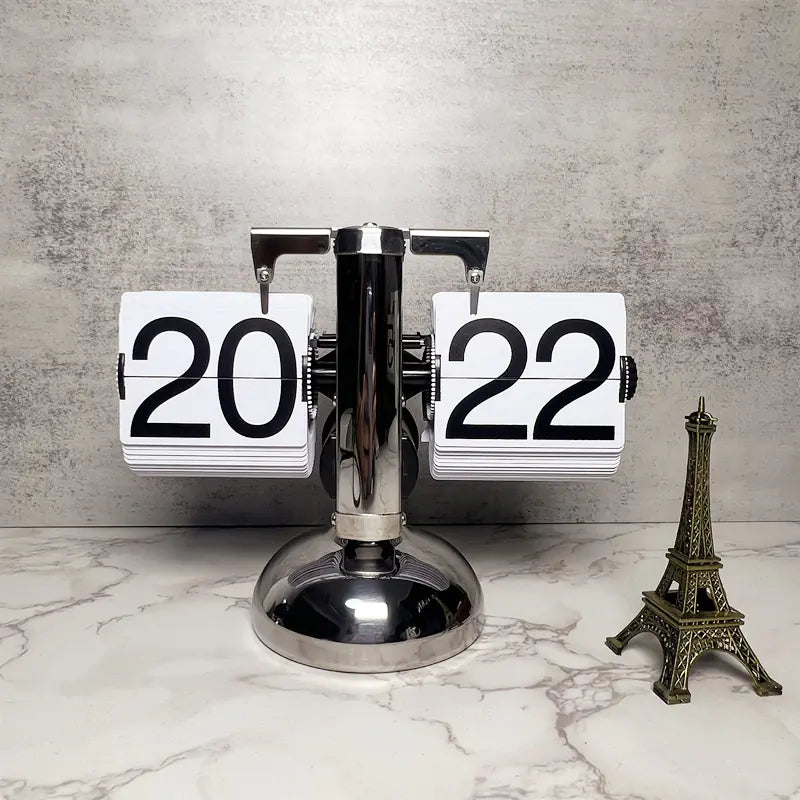 European Style Automatic Flip Clock for Home Decor