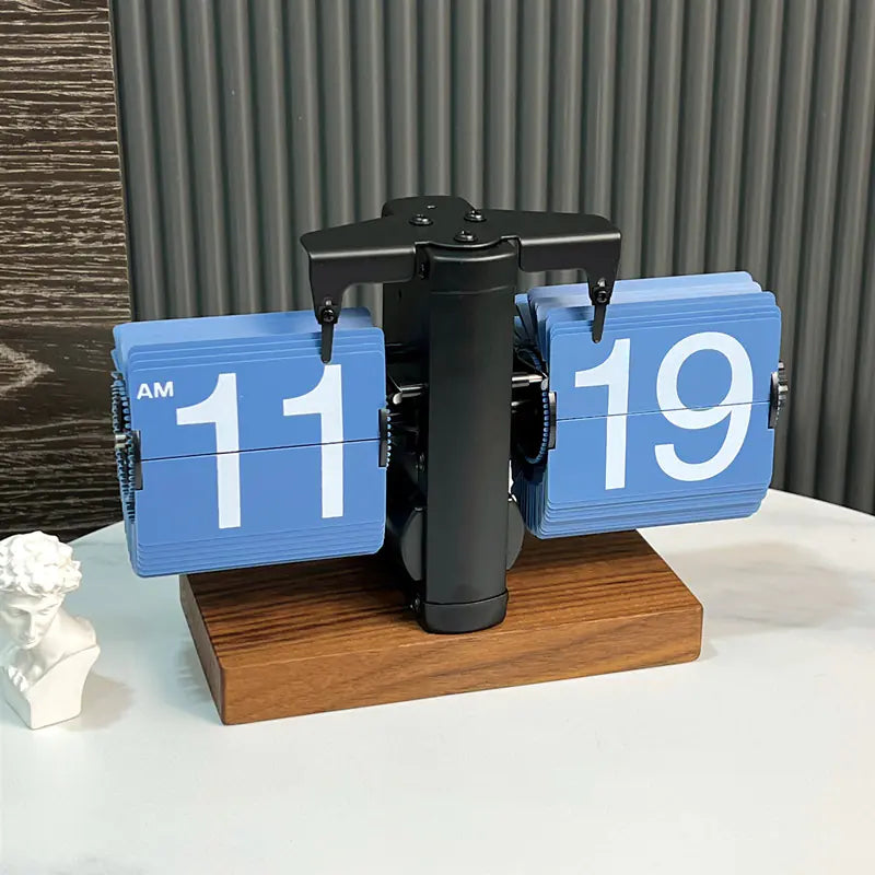 European Style Automatic Flip Clock for Home Decor