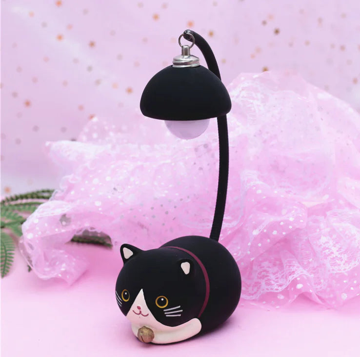 Cartoon Cat Mini Night Light Table Lamp